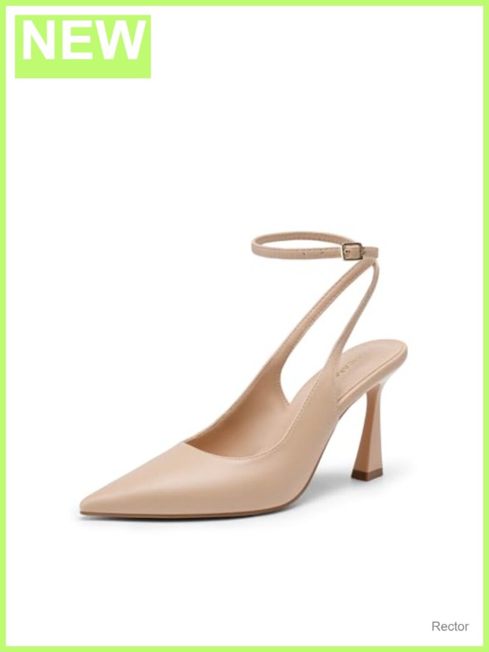 Women's Slingback Heels Flared Heel Pointed Toe Dress Pumps